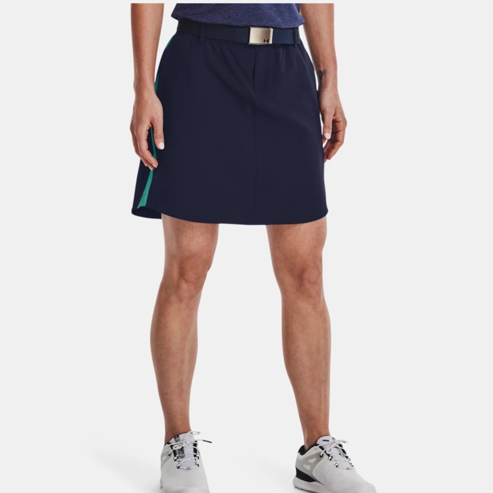NWT Women's UA Links Woven Navy  Skort - 10